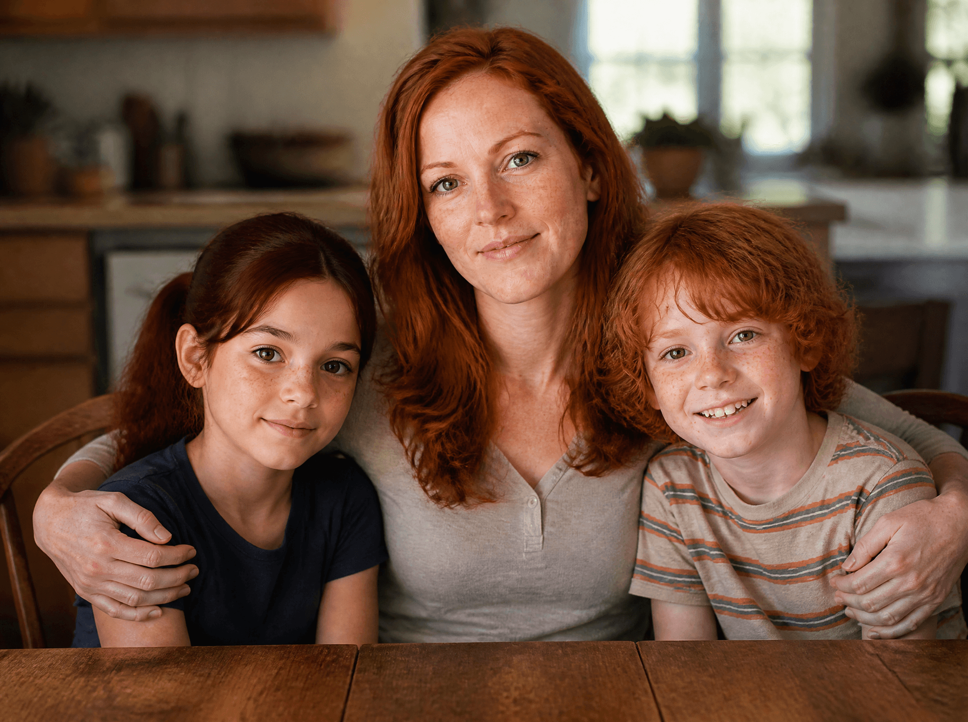 Hannah Bell with her two kids