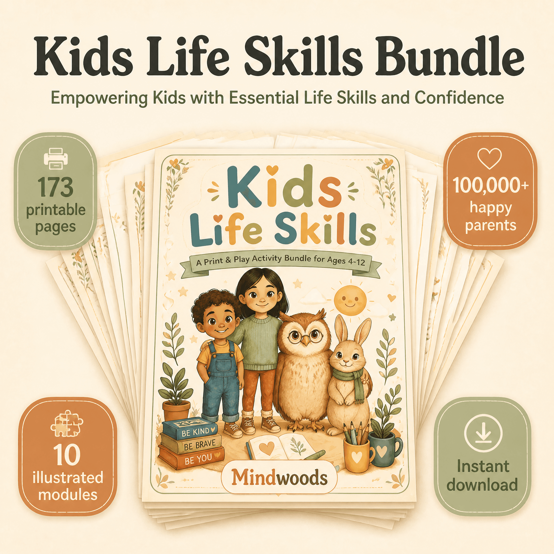 Kids Life Skills Bundle for ages 4 to 12