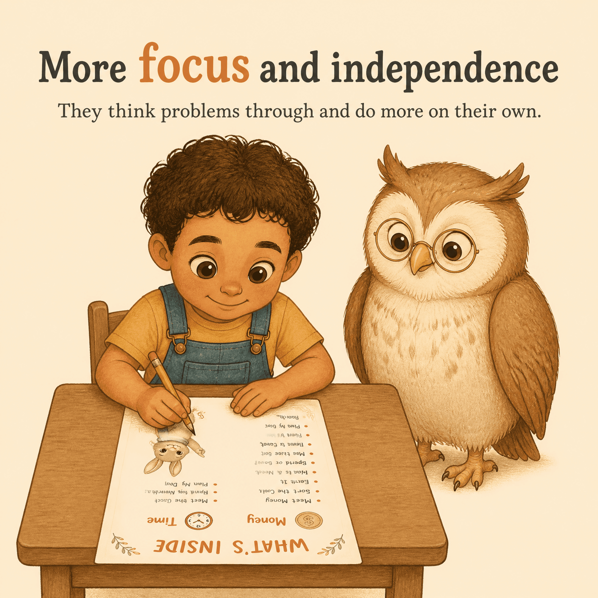 More focus and independence